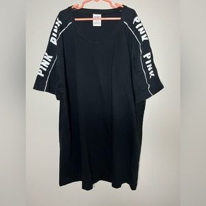 Victoria Secret PINK- Black T-shirt size Large